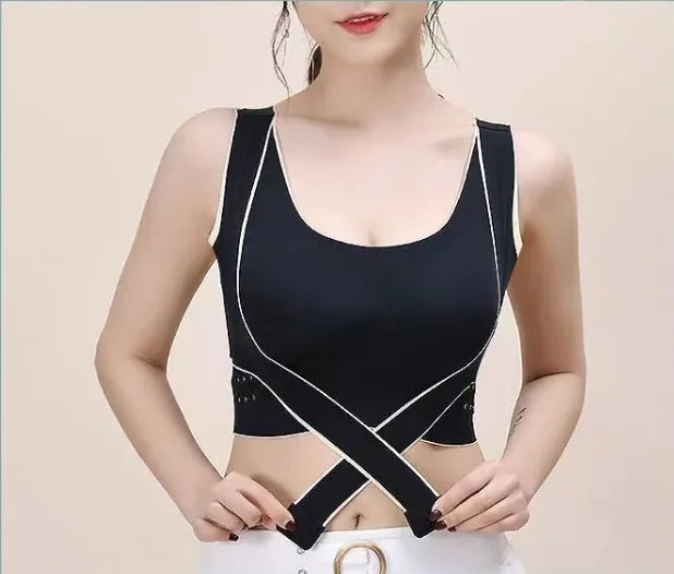 Cross Buckle Sports Bra – Support Meets Stylish Support - SensorySoft