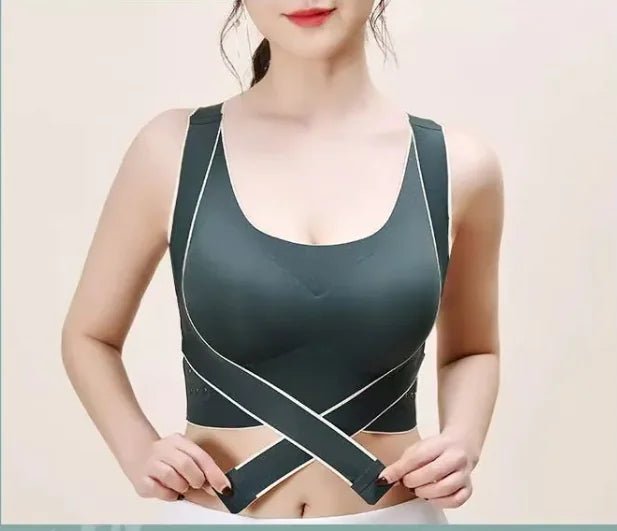 Cross Buckle Sports Bra – Support Meets Stylish Support - SensorySoft