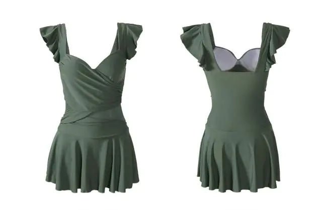 Crossover Wrap Midi Dress - SensorySoftShop