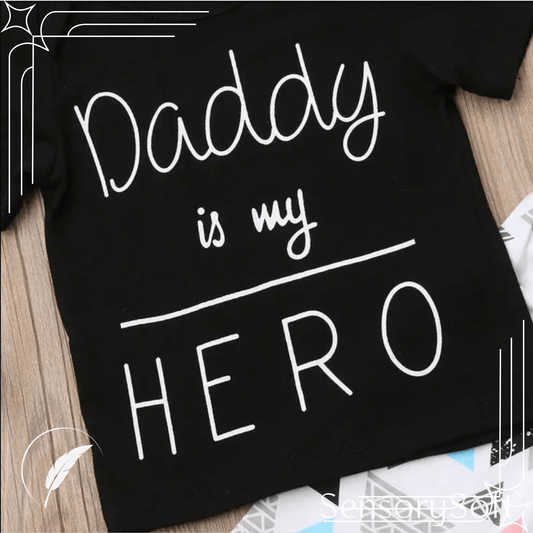 Daddy Hero Pajama Top and Pants - SensorySoftShop