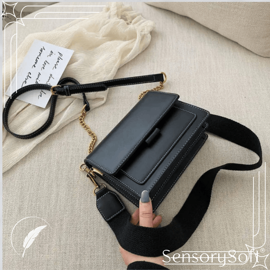 Designer Leather Crossbody Shopping Bag - SensorySoftShop