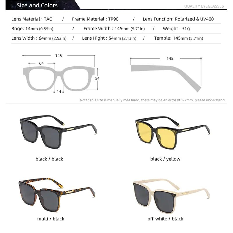 Designer Polarized Sunglasses UV400 Women - SensorySoftShop