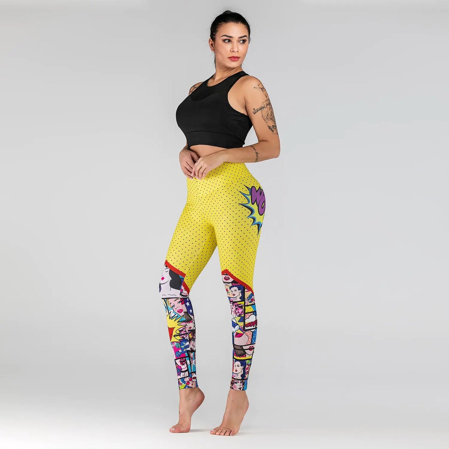 Digital Print High Waist Leggings - SensorySoft