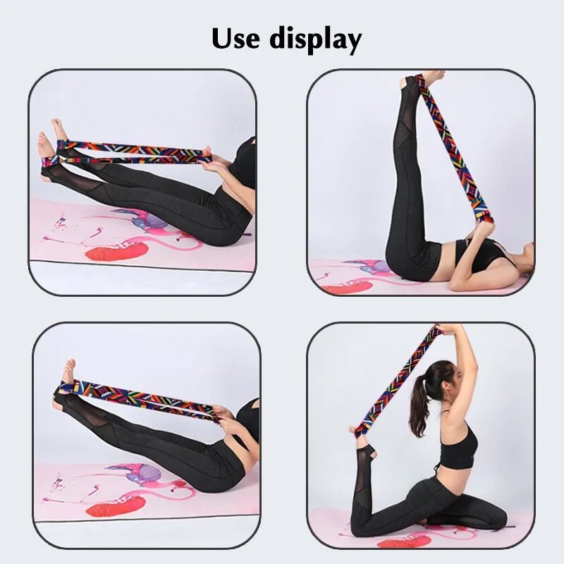 Durable Cotton Adjustable Yoga Mat Strap - SensorySoft