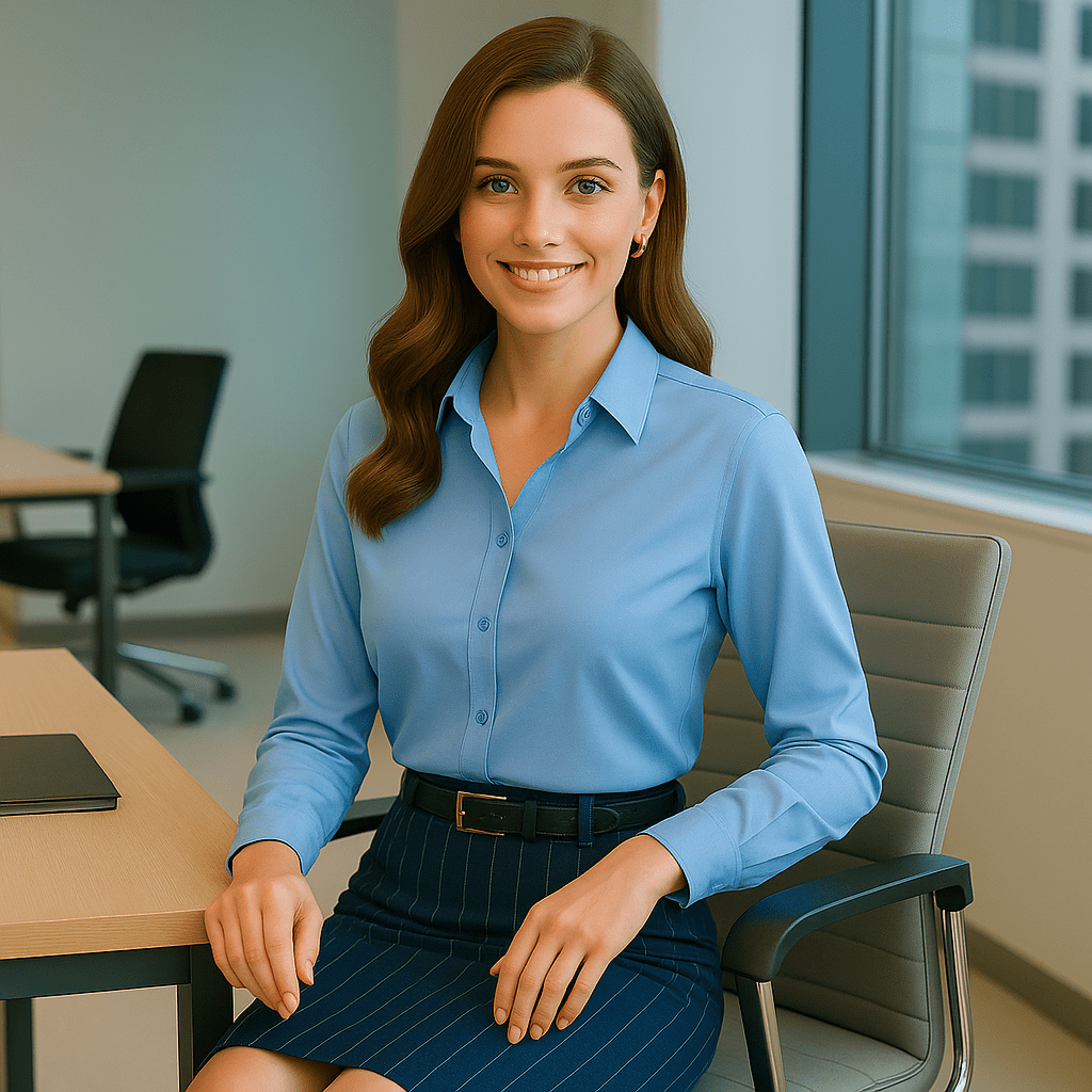 Elegant Long Sleeve Casual Women's Street Shirt - Color Cowboy Blue - SensorySoft