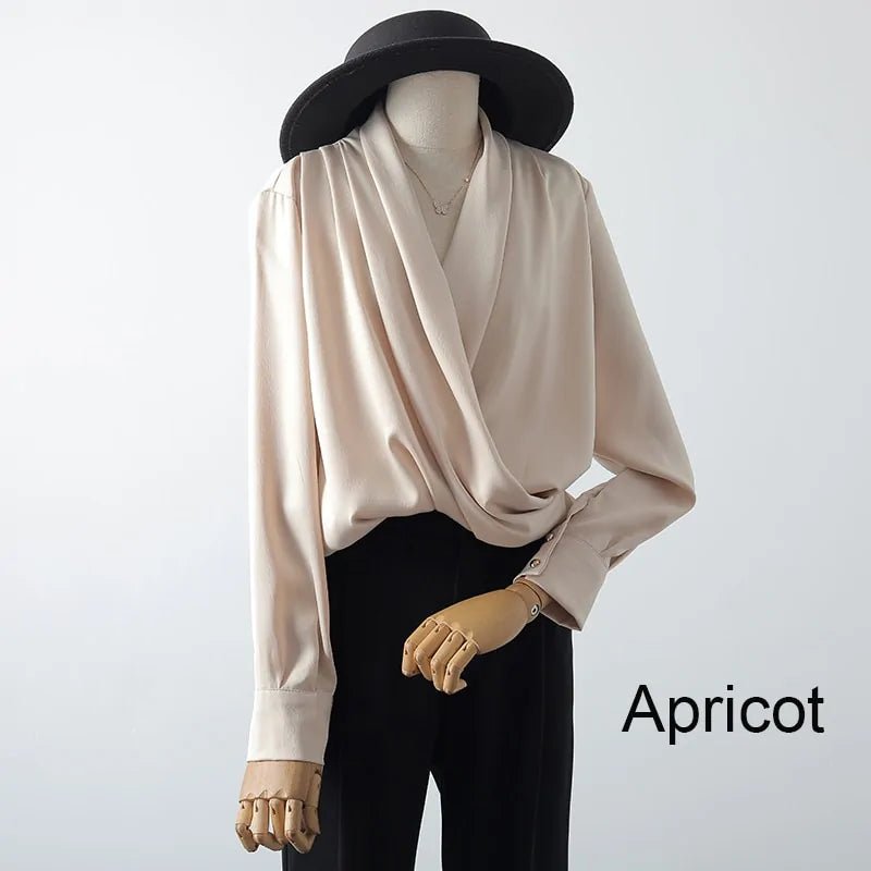 Elegant Satin Women's Blouse - SensorySoftShop