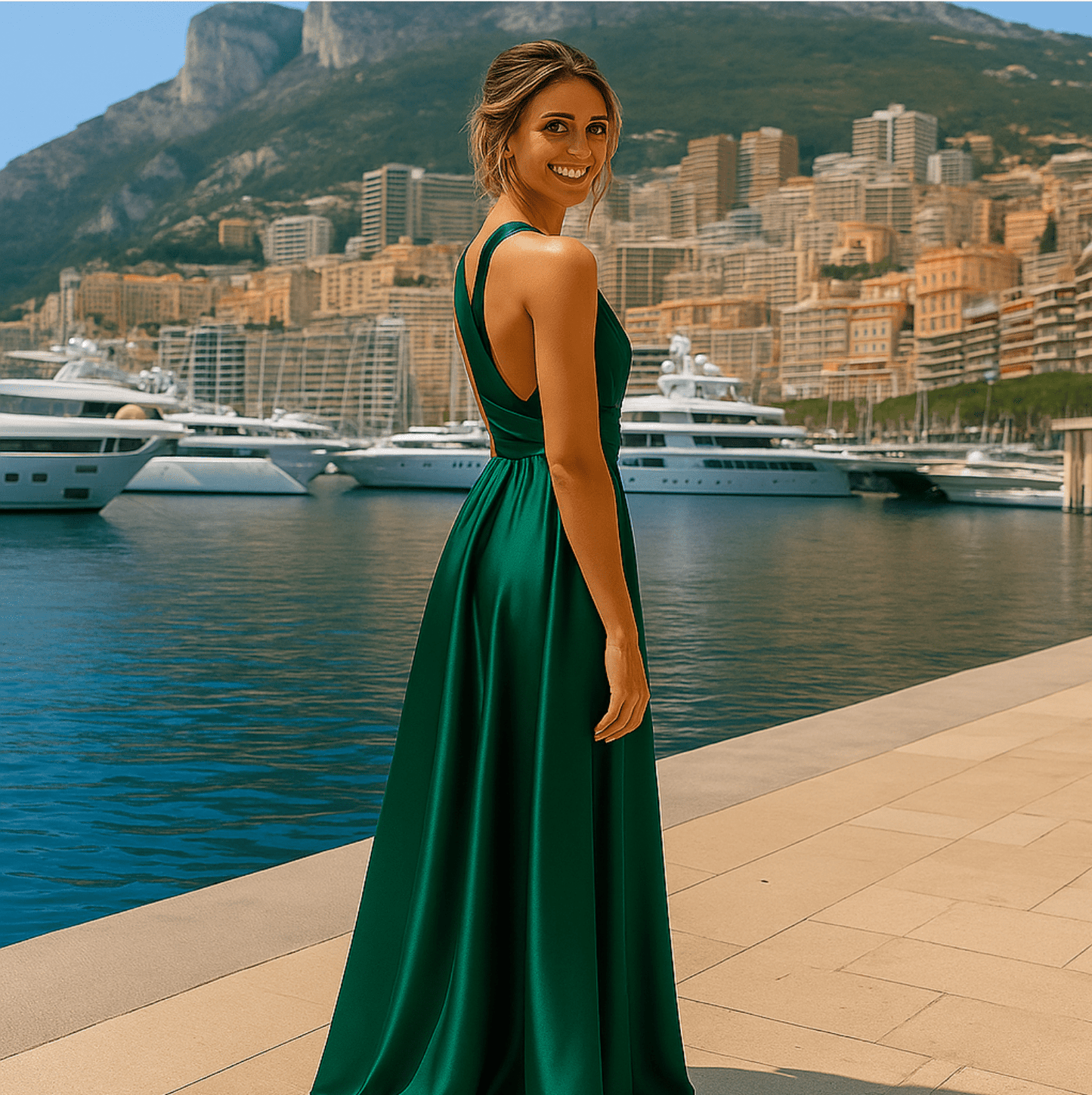 Elegant Timeless Satin Summer Dress - SensorySoft