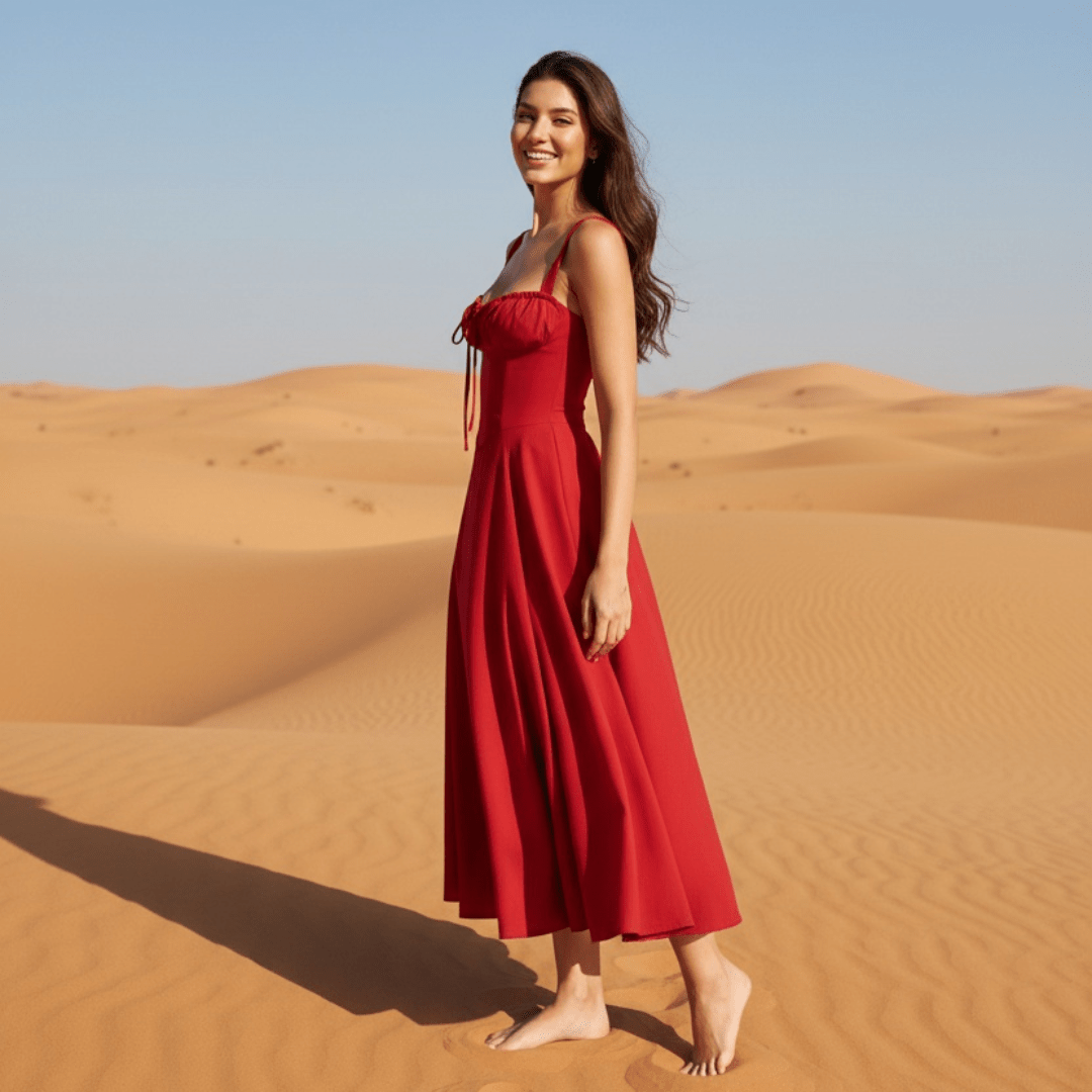 Elegant Vintage Pleated Dresses - SensorySoftShop
