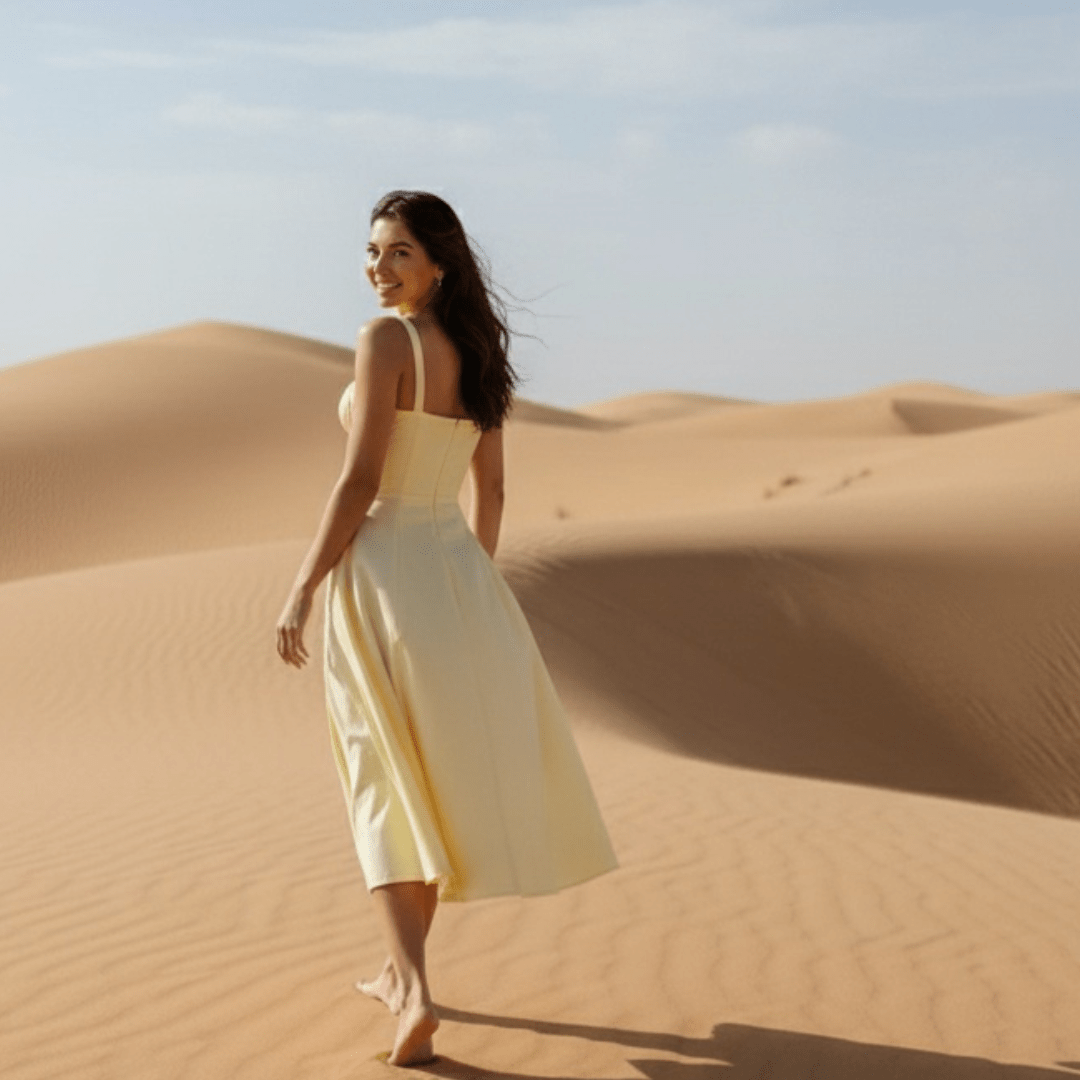 Elegant Vintage Pleated Dresses - SensorySoftShop