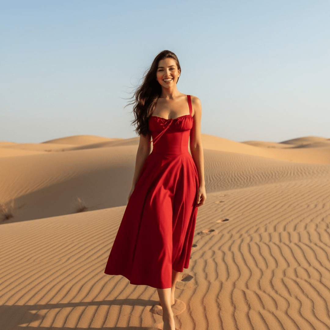 Elegant Vintage Pleated Dresses - SensorySoftShop