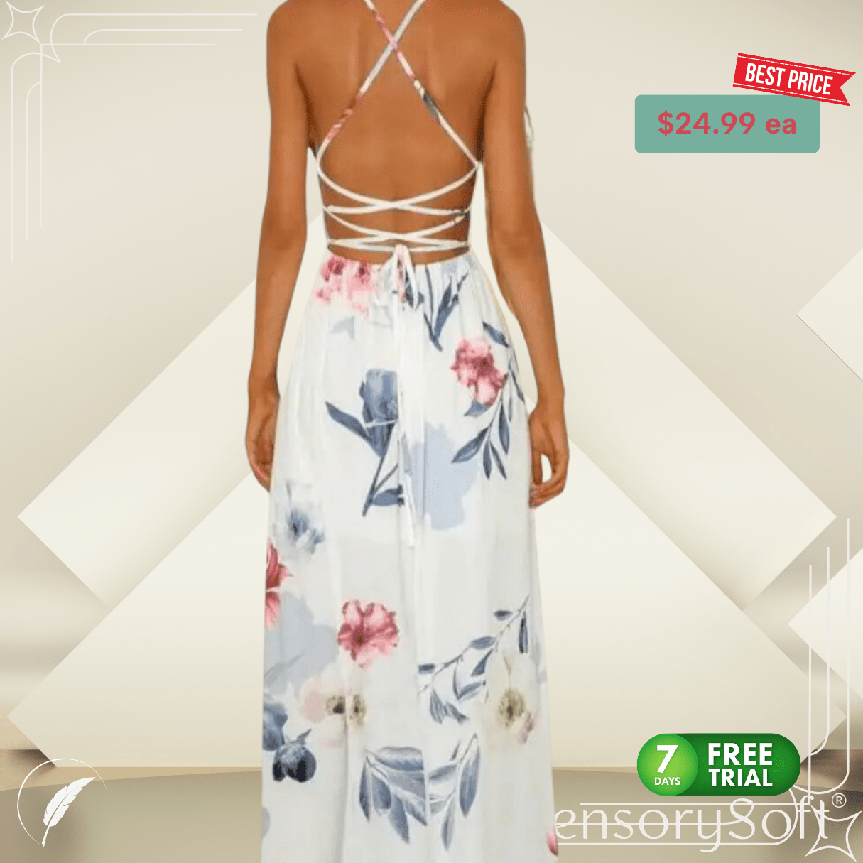 European, American Long Skirts and Printed Chiffon Dresses - SensorySoftShop