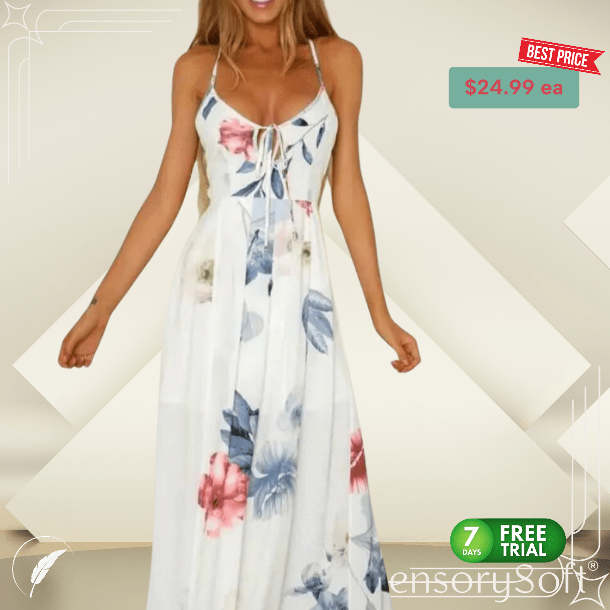 European, American Long Skirts and Printed Chiffon Dresses - SensorySoftShop