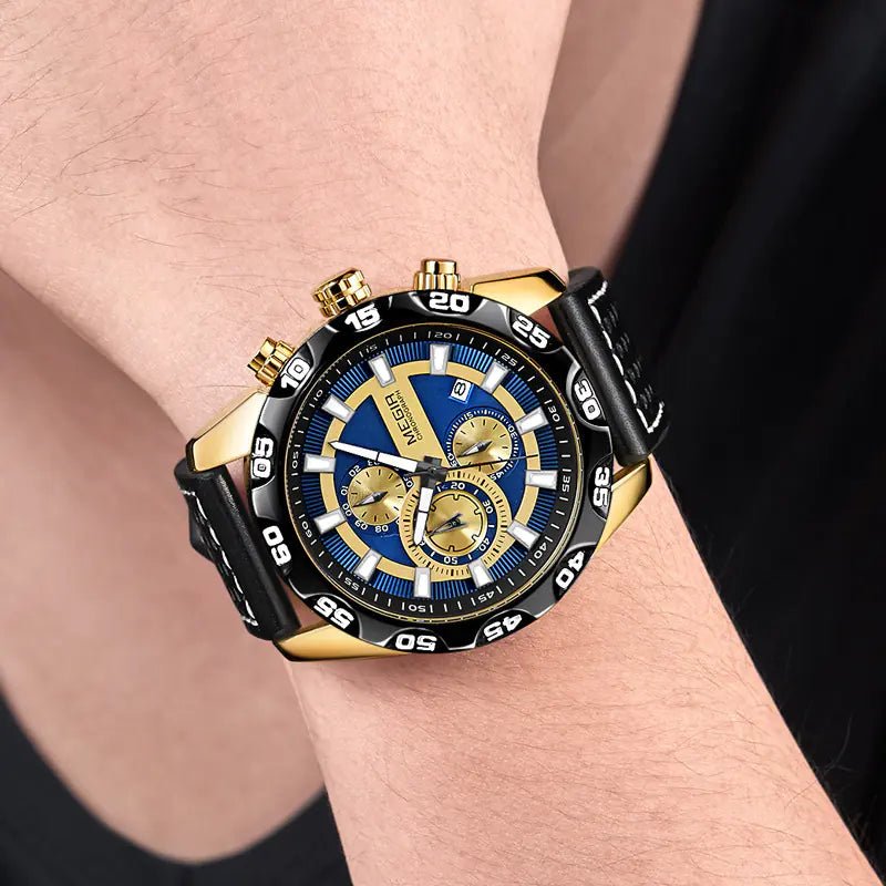Fashionable Multifunctional Quartz Sports Watch for Men - SensorySoft