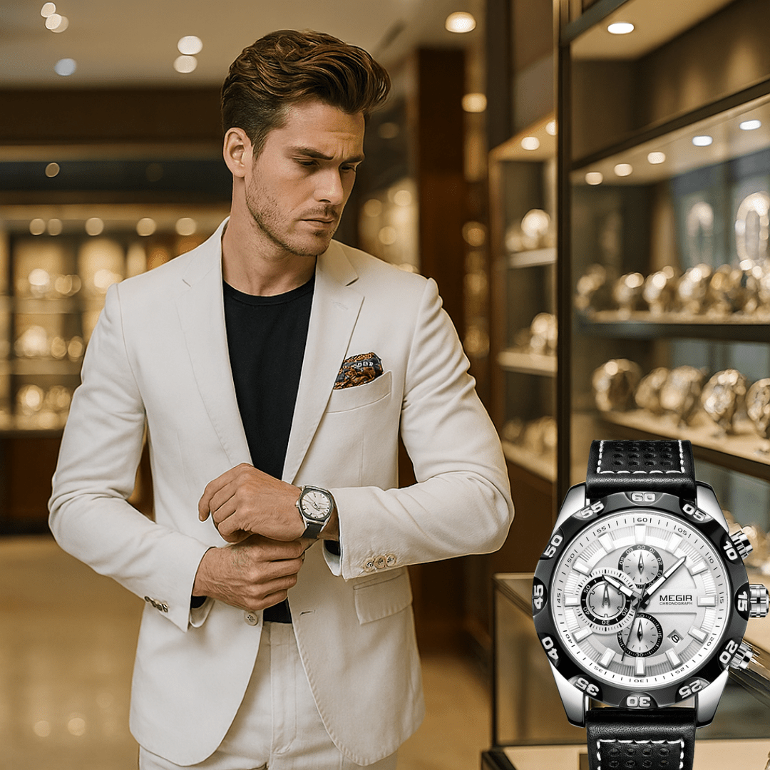 Fashionable Multifunctional Quartz Sports Watch for Men - SensorySoft