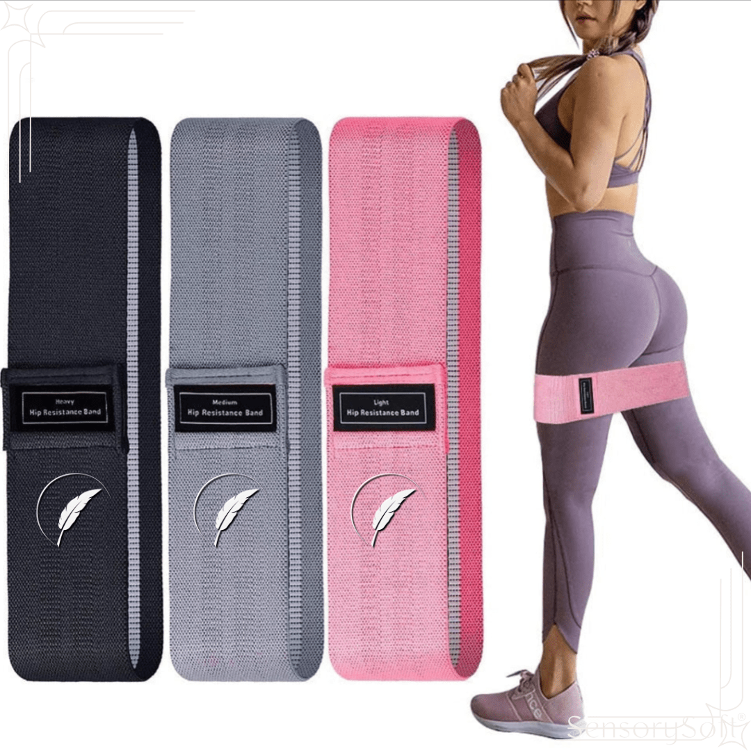 Fitness Elastic Yoga Resistance Bands - SensorySoft