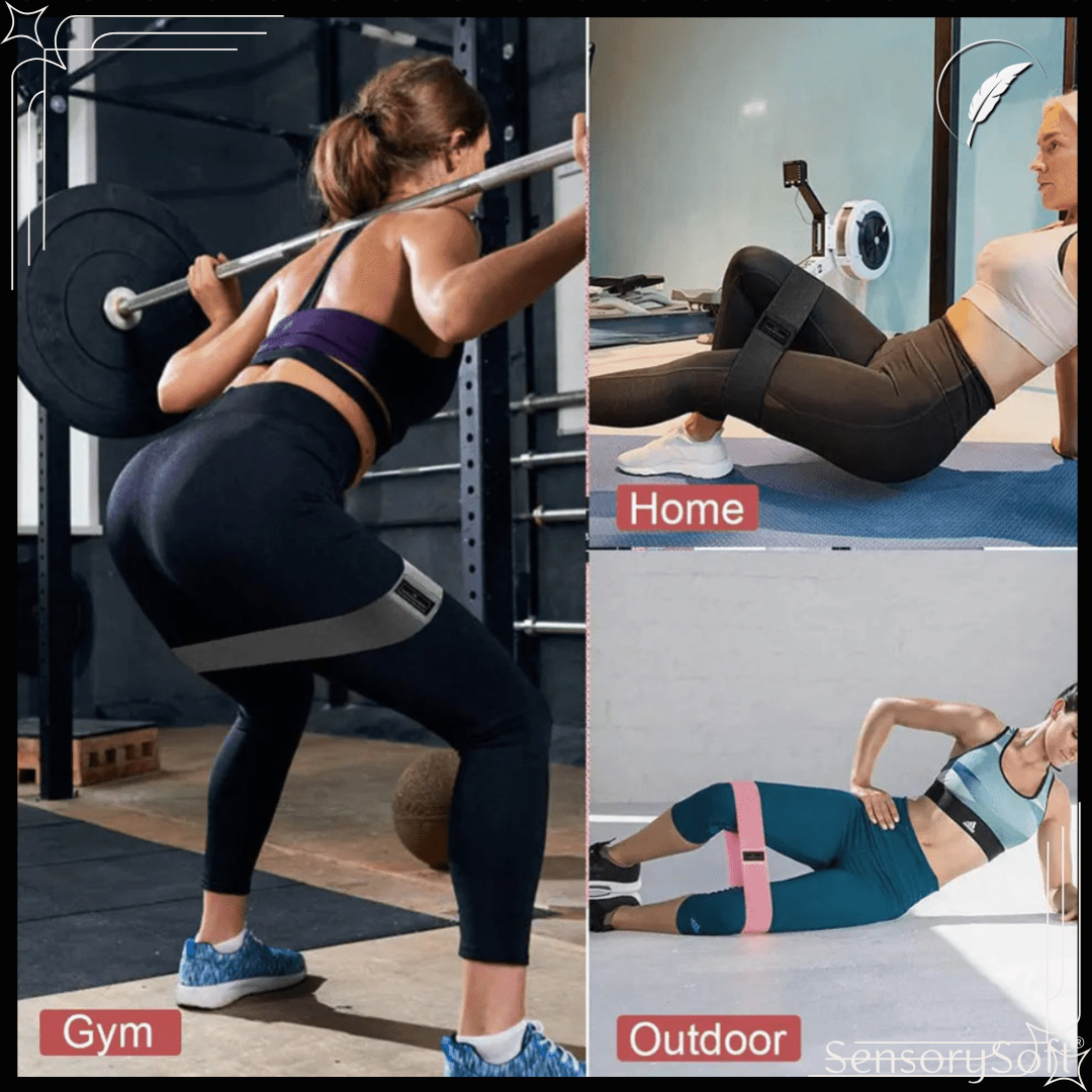 Fitness Elastic Yoga Resistance Bands - SensorySoft