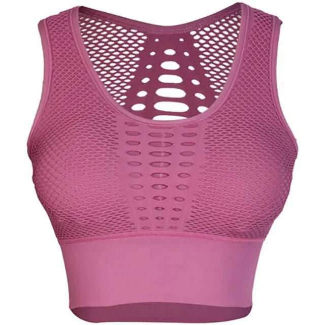 Fitness Shockproof Mesh Sports Bra - SensorySoftShop