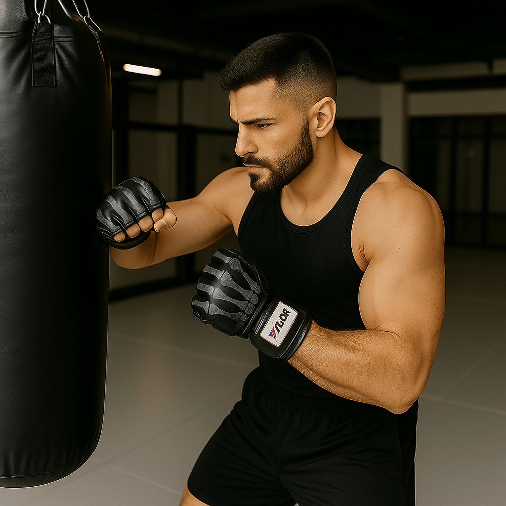 Five Dragon Half - Finger Boxing Gloves for MMA Training - SensorySoft