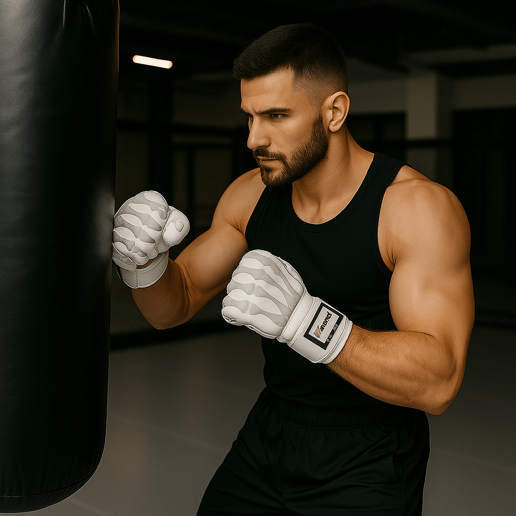 Five Dragon Half - Finger Boxing Gloves for MMA Training - SensorySoft
