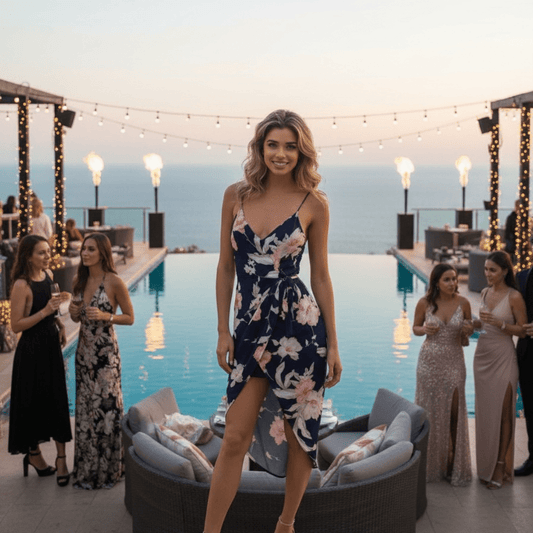 Floral Dress, Spaghetti Strap Women's Dress - SensorySoftShop