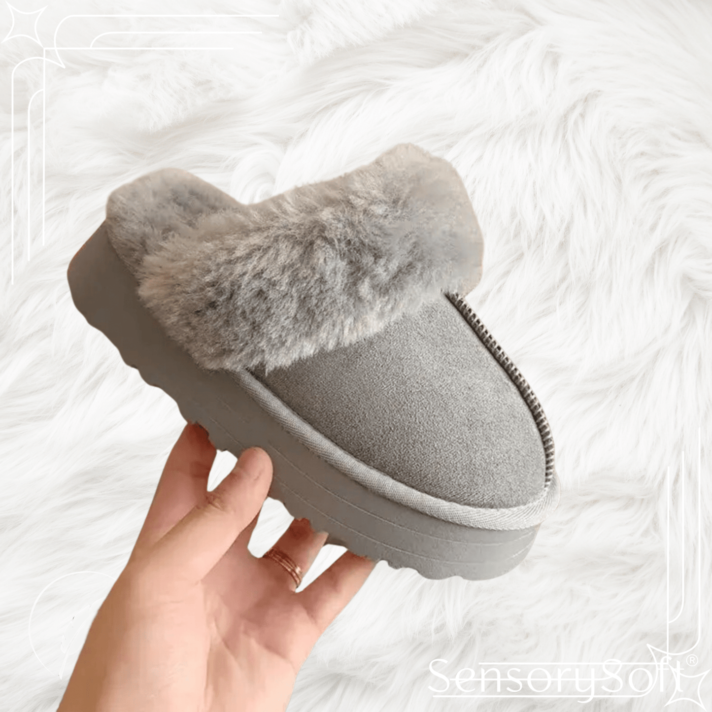 Fur Slippers Women - SensorySoftShop