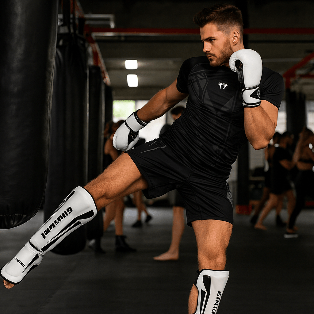 Gingpai Muay Thai Shin Guards for Combat Sports - SensorySoftShop