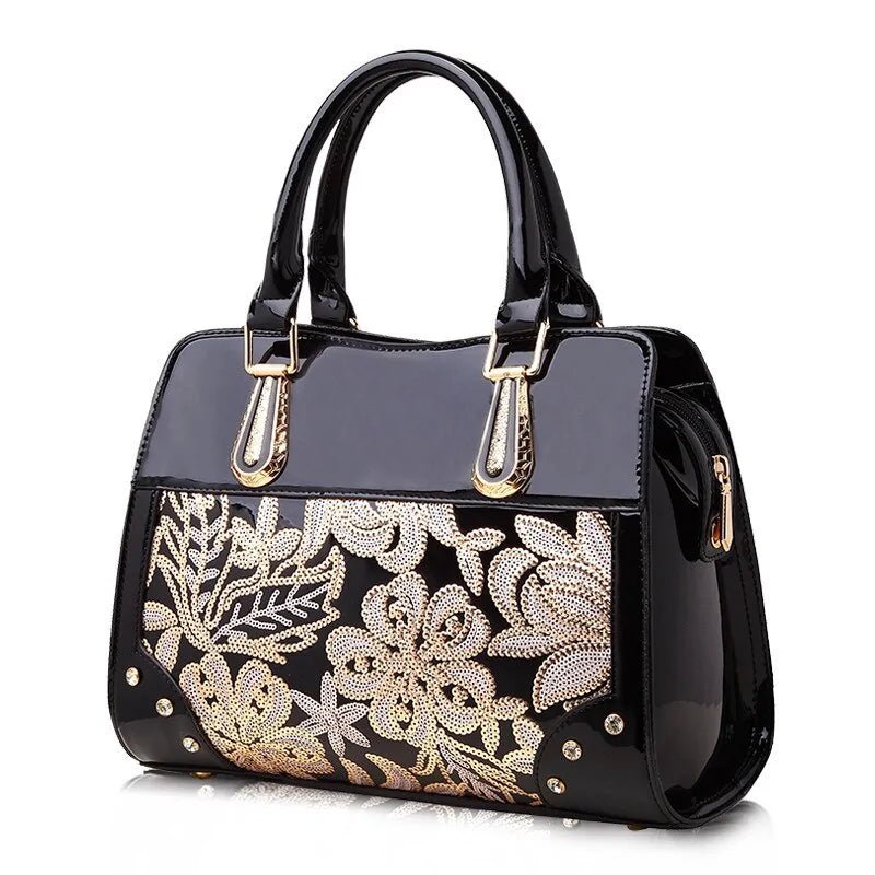 Glitter Sequin Flower Handbags - SensorySoftShop