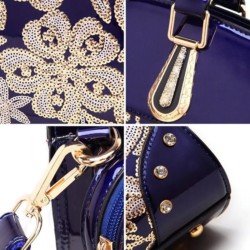 Glitter Sequin Flower Handbags - SensorySoftShop