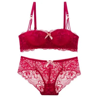 Half Cup Brassiere Lace Wireless Underwear - SensorySoftShop