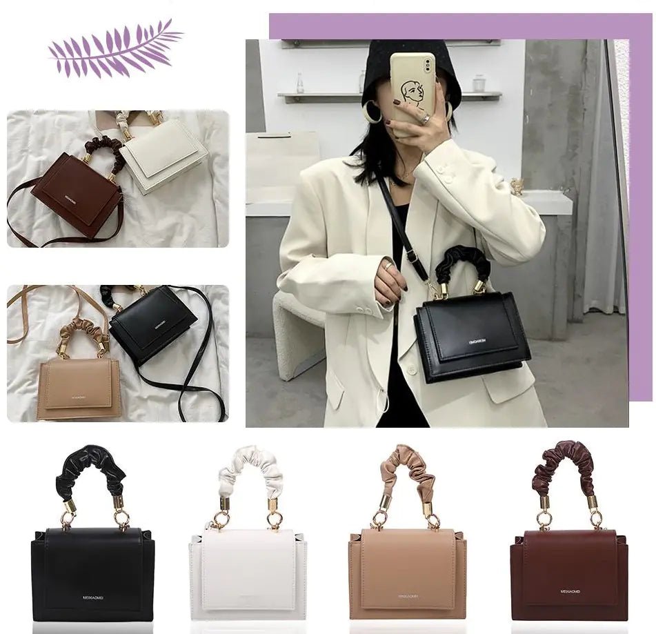 Handle Pleated Handbags - SensorySoftShop
