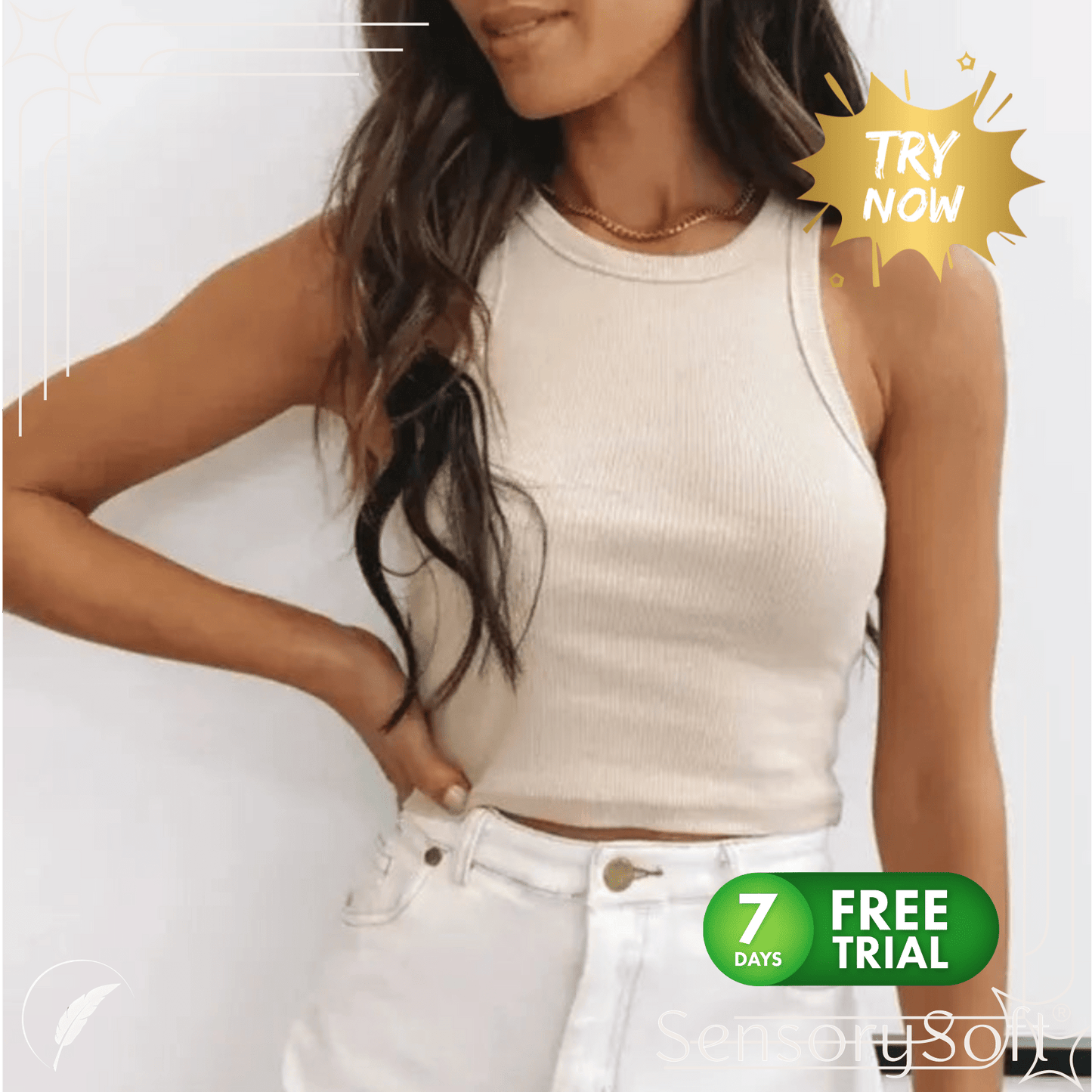 Harajuku Style Off - Shoulder Crop Vest Tank Tops - SensorySoft