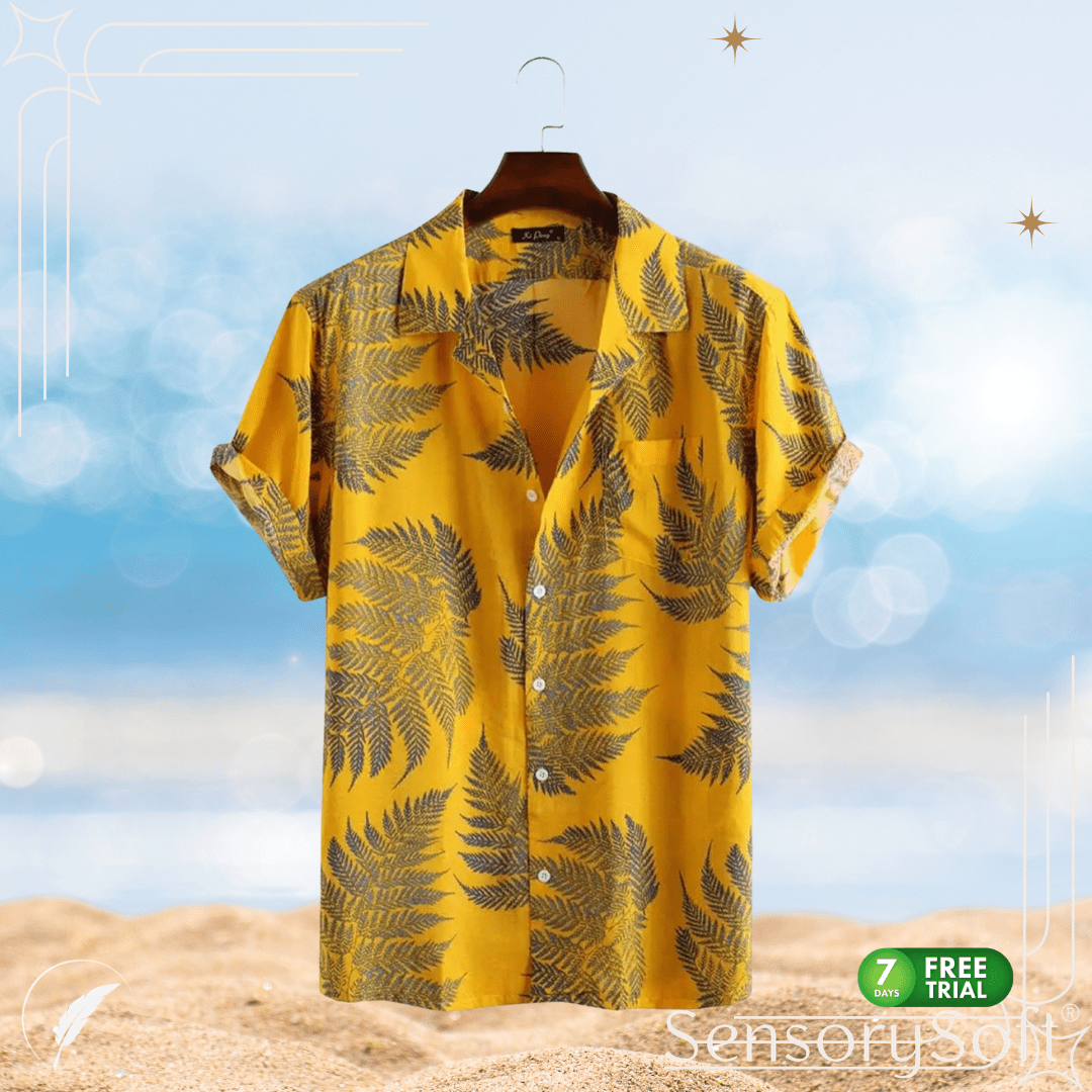 Hawaiian Casual Shirt Mens - SensorySoft