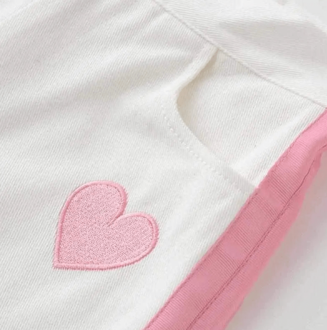 Heart Ribbon Print Shorts – Playful, Romantic, and Chic - SensorySoft
