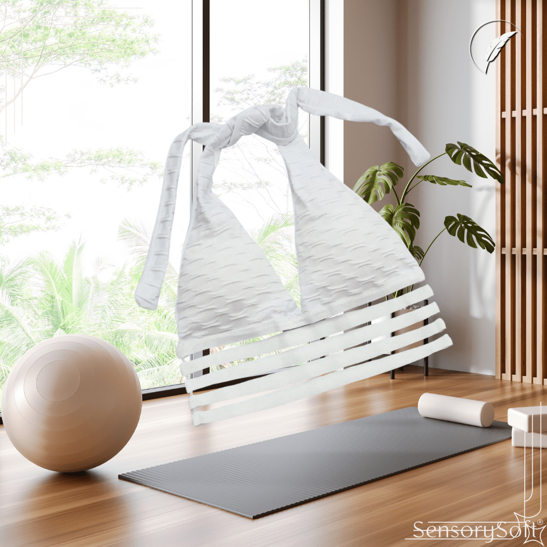 High - Performance Seamless Leggings – Sleek White - SensorySoft