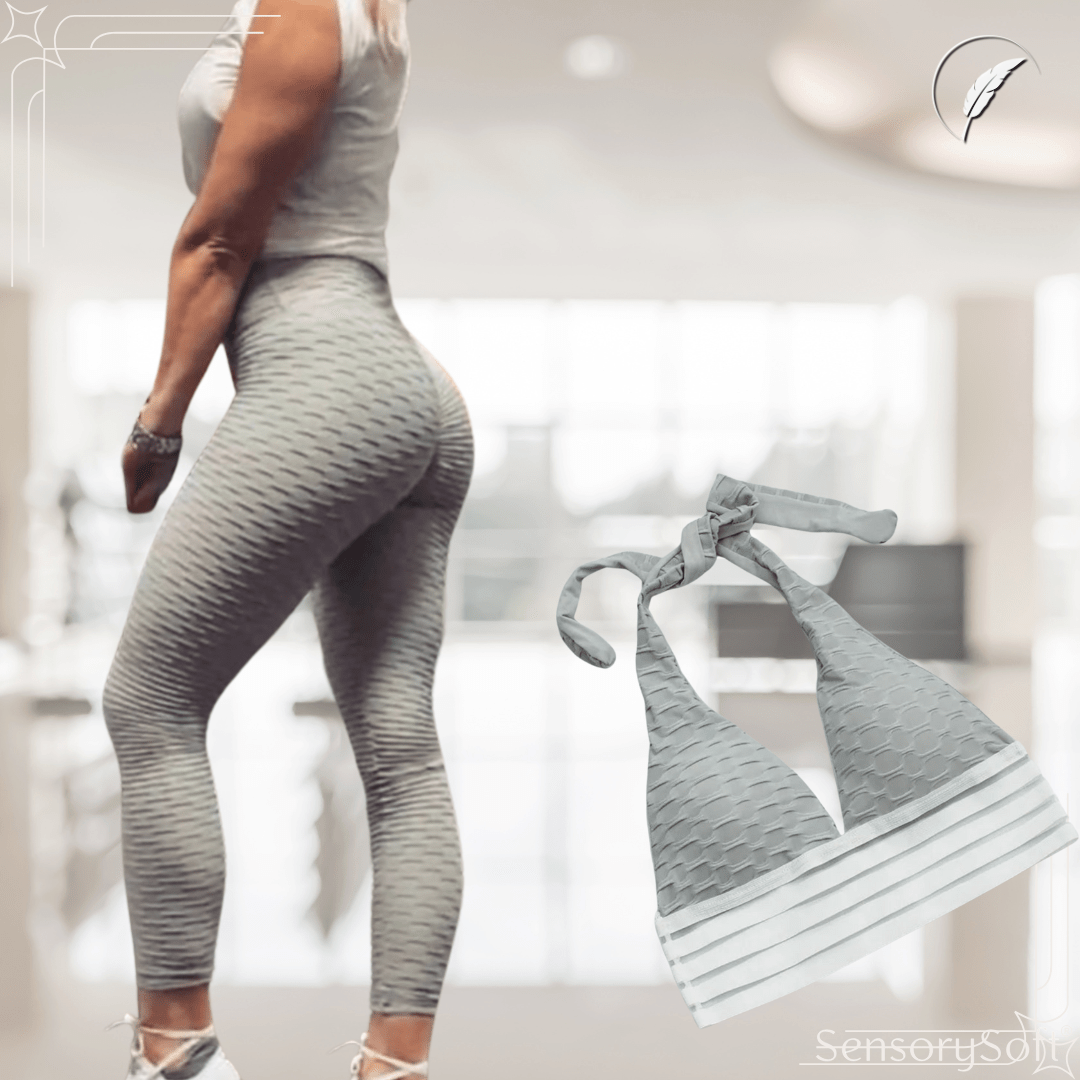 High - Performance Seamless Leggings – Stylish Grey - SensorySoft