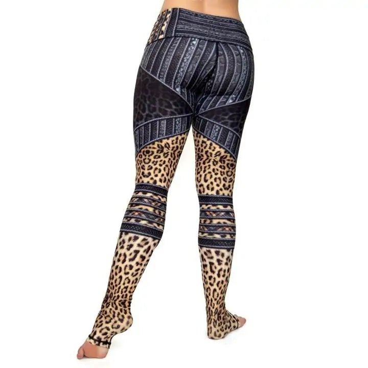 High Waist 3D Print Fitness Leggings - SensorySoft