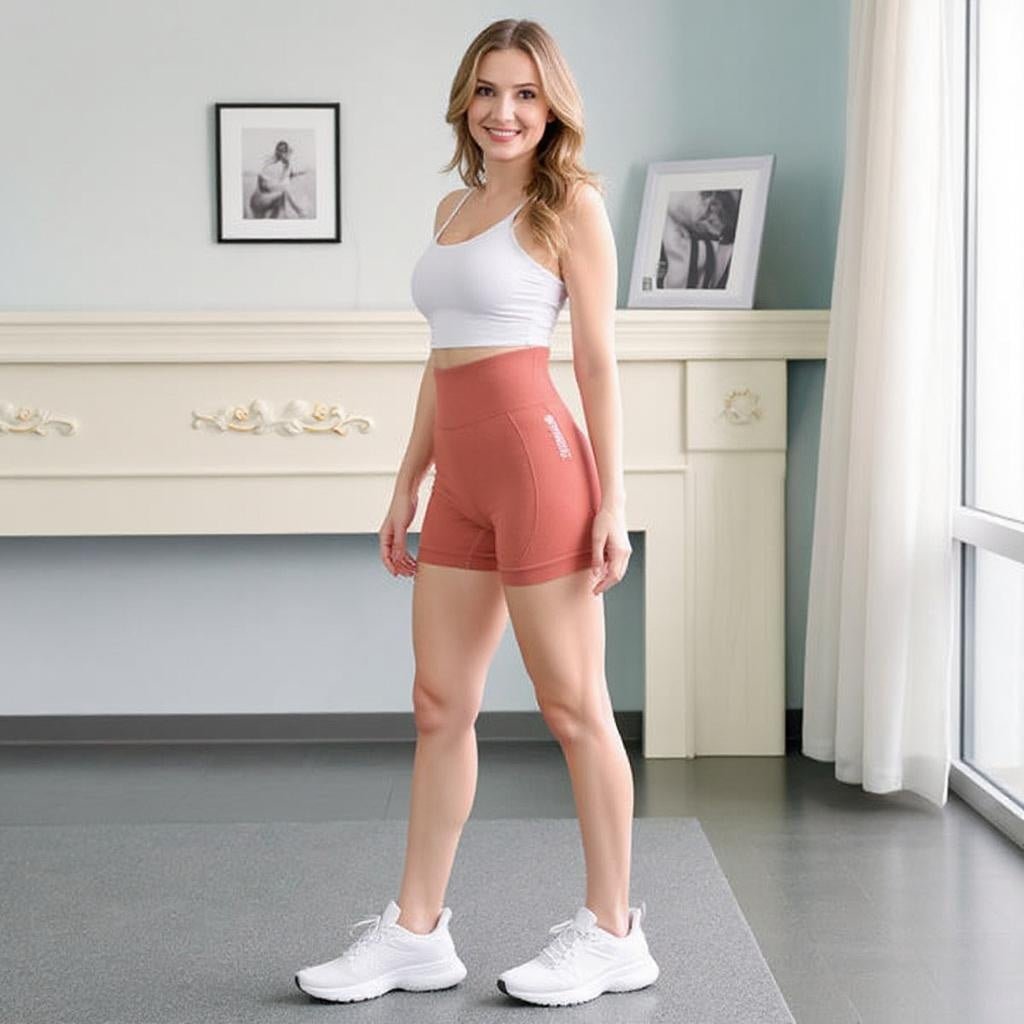 High Waist Quick Drying Yoga Shorts for Women - SensorySoft