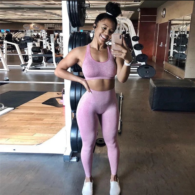 High Waist Seamless Fitness Leggings for Women: Essential Sportswear - SensorySoft