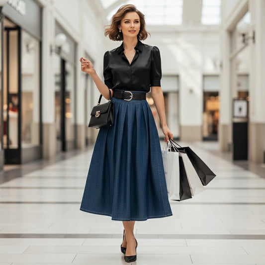 High Waist Skirts with No Splits for Women - SensorySoftShop