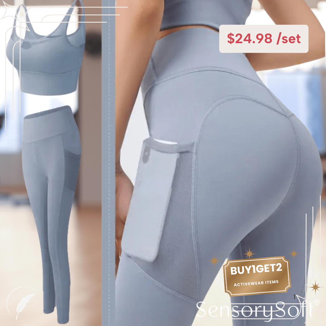 High - Waisted Active Body Shaping Leggings - SensorySoftShop