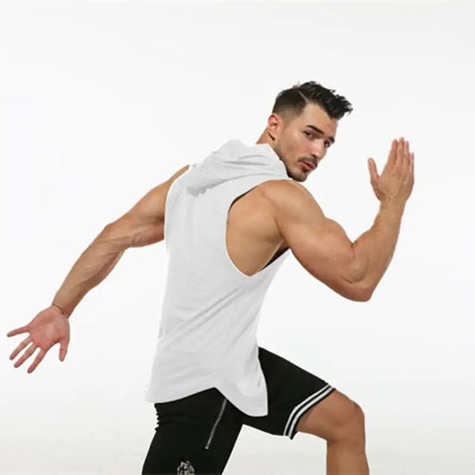 Hooded Sleeveless Men's Vest - SensorySoftShop