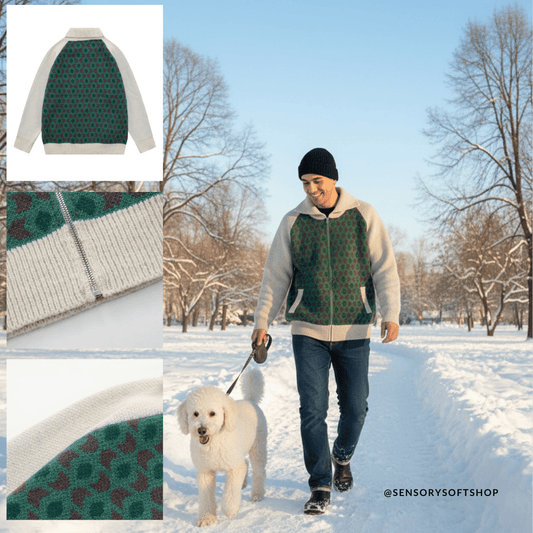 HoodieStreet Trend Contrast Patchwork Knit Cardigan - SensorySoftShop