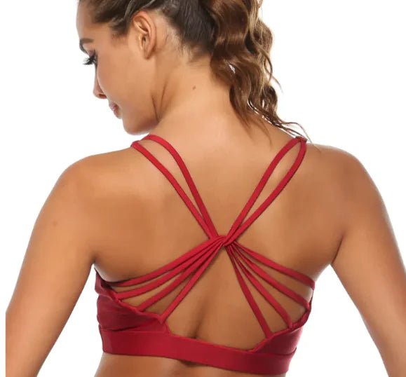 Hot Fitness Women's Sports Bra Yoga Vest – Quick Dry, Backless, Adjustable Fit - SensorySoft