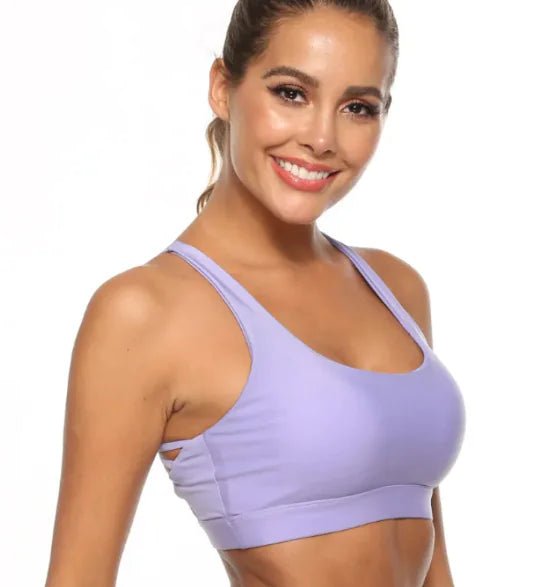 Hot Fitness Women's Sports Bra Yoga Vest – Quick Dry, Backless, Adjustable Fit - SensorySoft