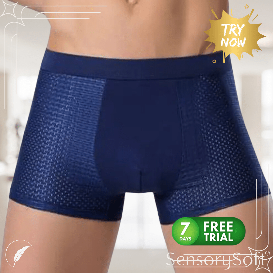 Ice Modal Men's Underwear Mesh Boxer - SensorySoft