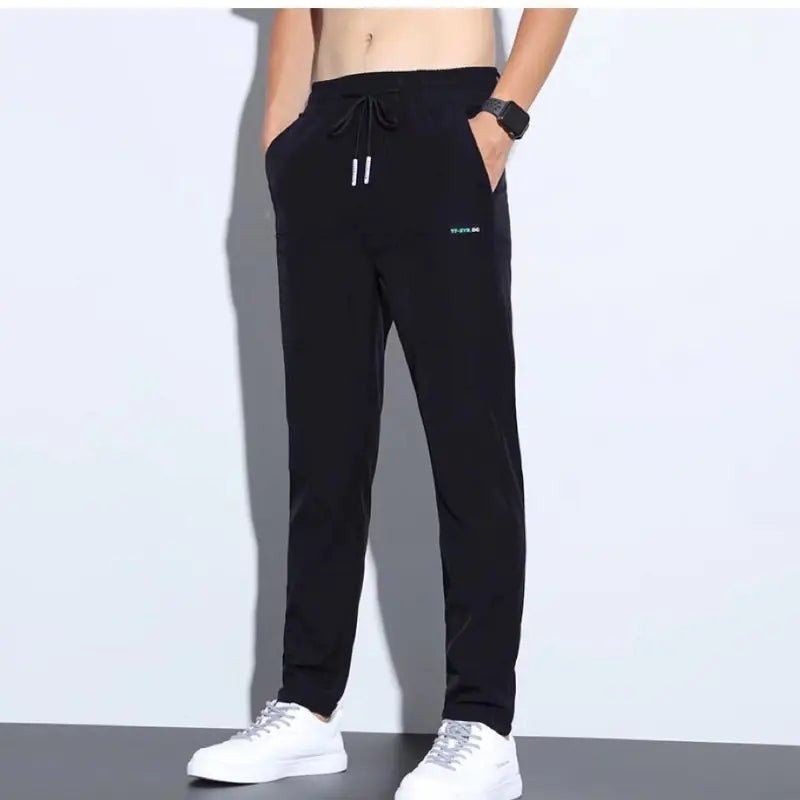 Ice Silk Casual Men's Elastic Pants - SensorySoft