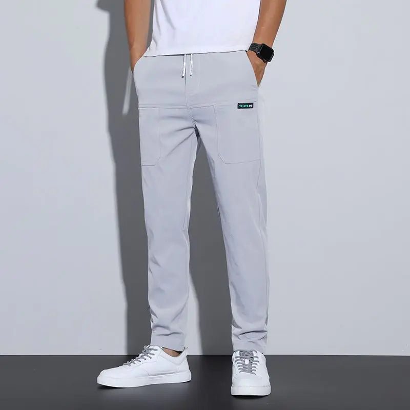 Ice Silk Casual Men's Elastic Pants - SensorySoft