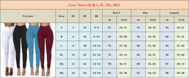 Jeggings High Waist Solid Colors - SensorySoft