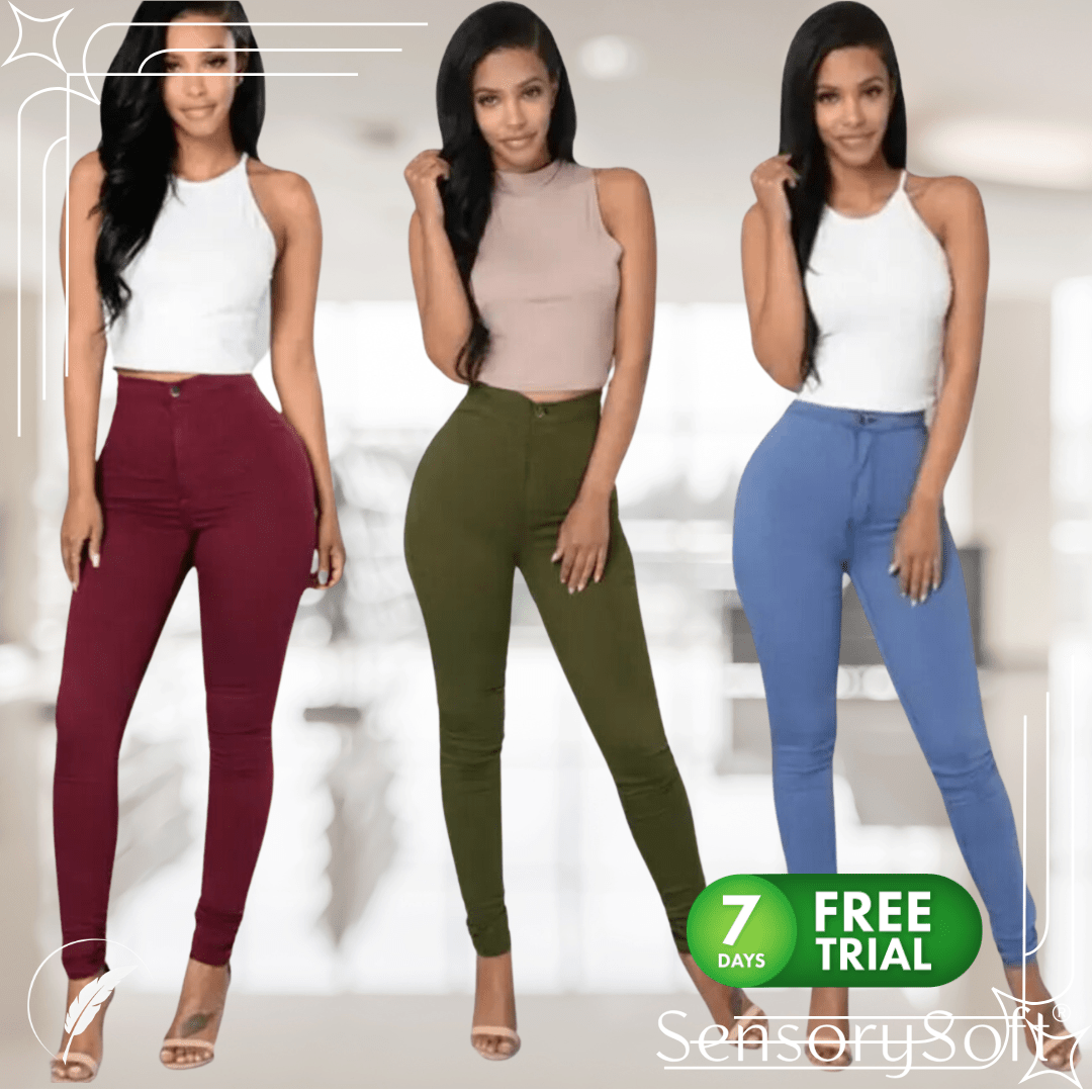 Jeggings High Waist Solid Colors - SensorySoft
