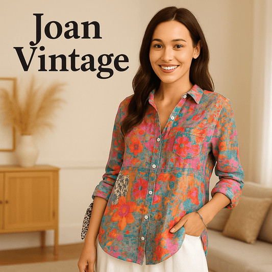 Joan Vintage Floral Print Blouse – A Timeless Statement of Elegance - SensorySoft